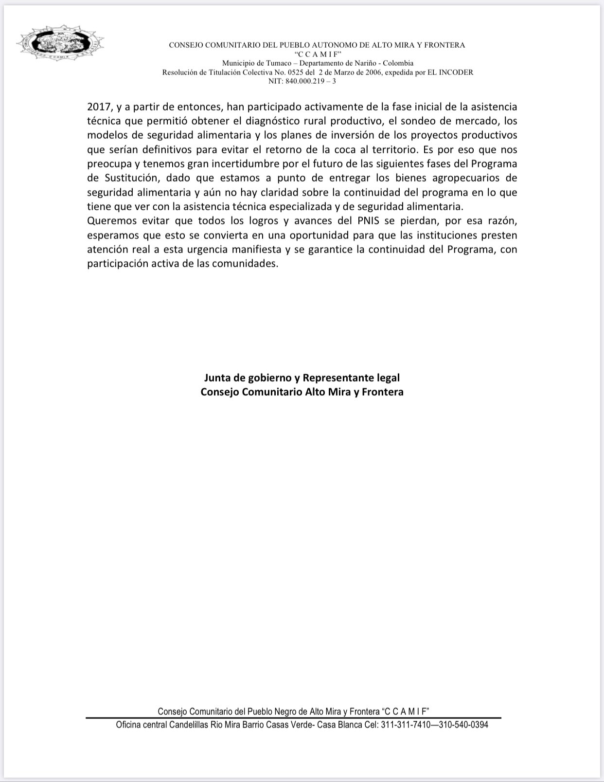  - Por abrirle pista a un helicóptero, Ejército destruyó 500 matas de cacao en Tumaco
