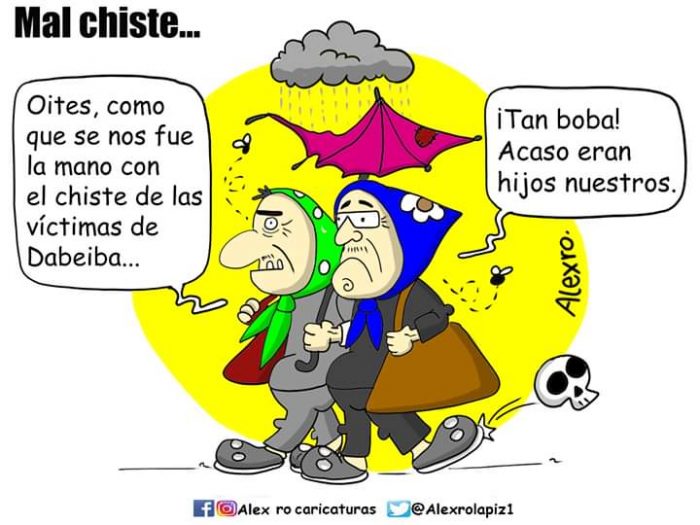  - Caricatura: Mal chiste...