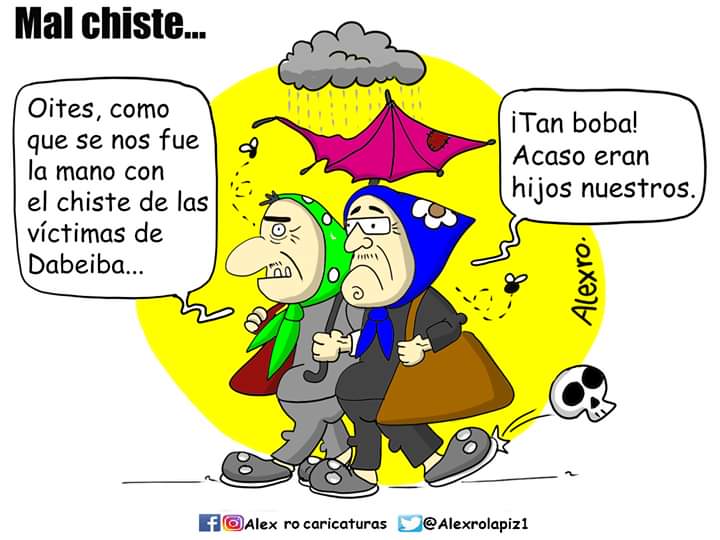 Caricatura: Mal chiste...
