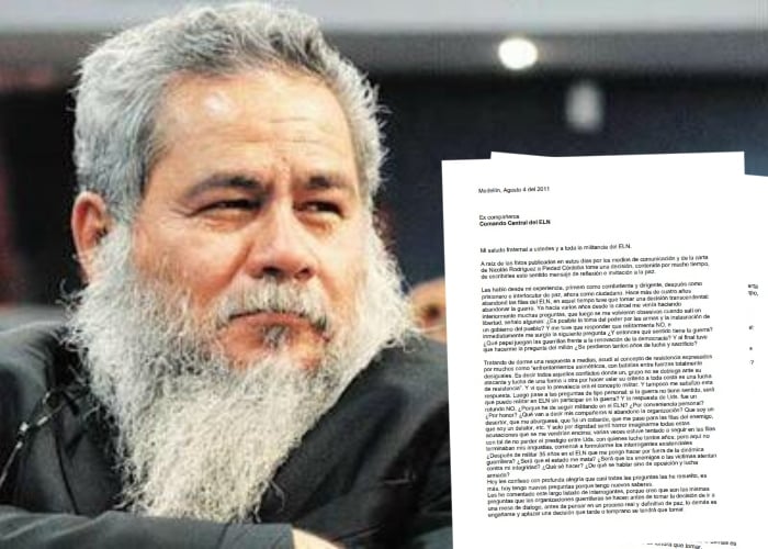 Uribe pide la libertad del exjefe guerrillero del ELN Francisco Galán