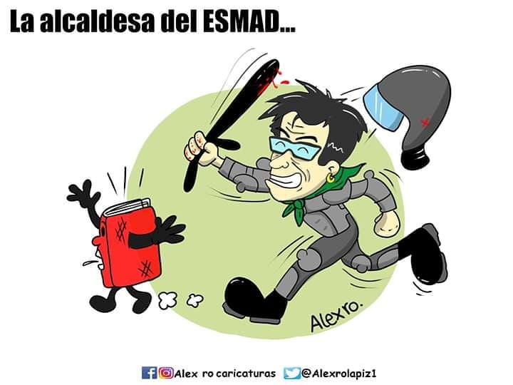 Caricatura: La alcaldesa del ESMAD