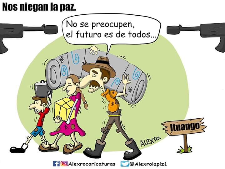 Caricatura: Nos niegan la paz