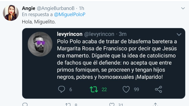  - "Blasfema baretera" los terribles insultos de Miguel Polo Polo y sus amigos a Margarita Rosa