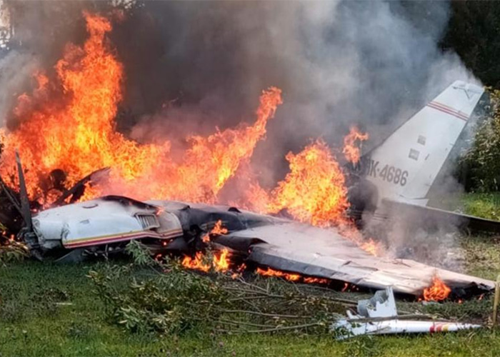 [VIDEO] Avión cae cerca de Guaymaral al norte de Bogotá