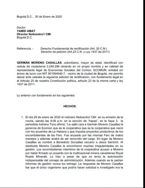  - Ecomún: la cooperativa de las Farc que los tiene divididos