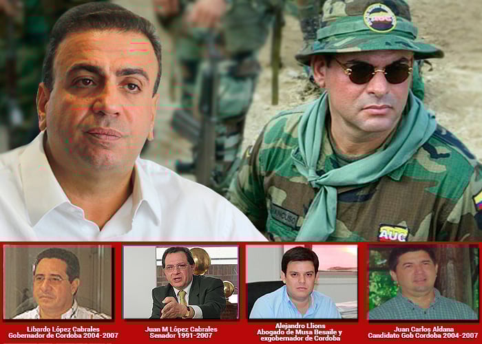 Los amigos de Mancuso que Musa Besaile echó al agua en la JEP