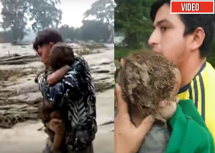 ¡Milagro! Bebé de ocho meses sobrevive a la avalancha de Piedecuesta