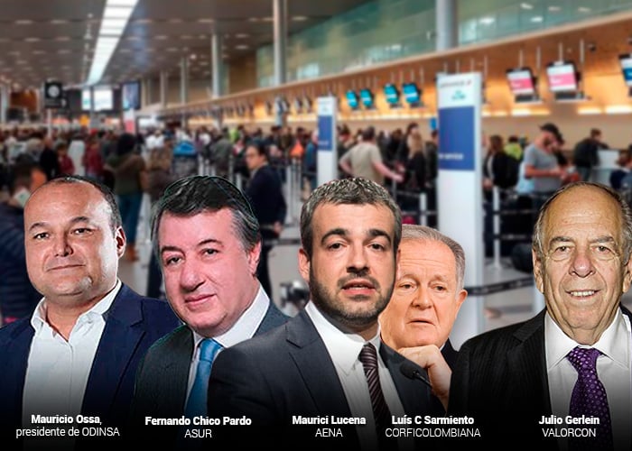 Los cuatro que mandan en los aeropuertos de Colombia