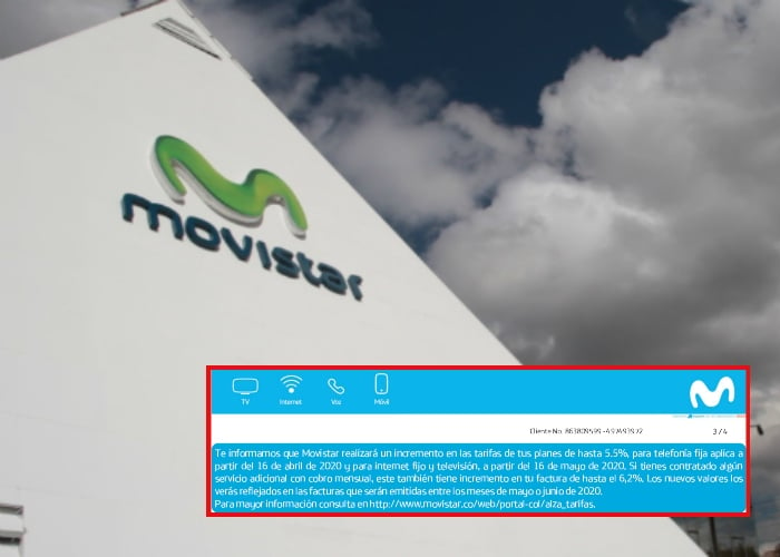 Denuncia: Movistar anuncia incremento del valor de sus servicios en plena crisis por COVID-19