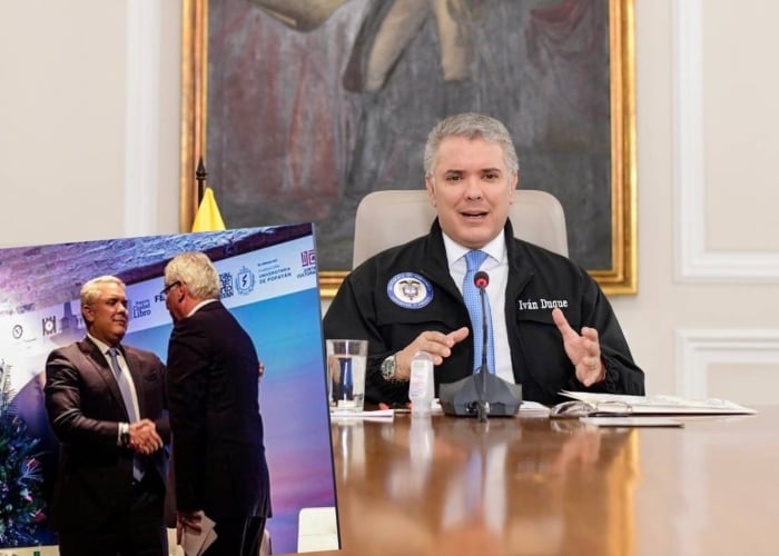 Presidente Duque, ¿y su tapabocas qué?