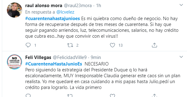  - "Claudia López, la pantallera que está haciendo campaña presidencial con el virus"