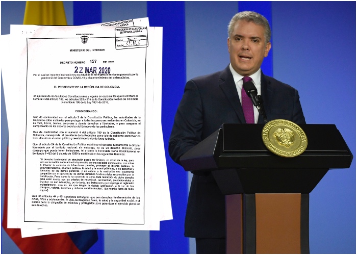 Decreto de aislamiento obligatorio: 00:00 horas desde el 25 marzo al 13 abril