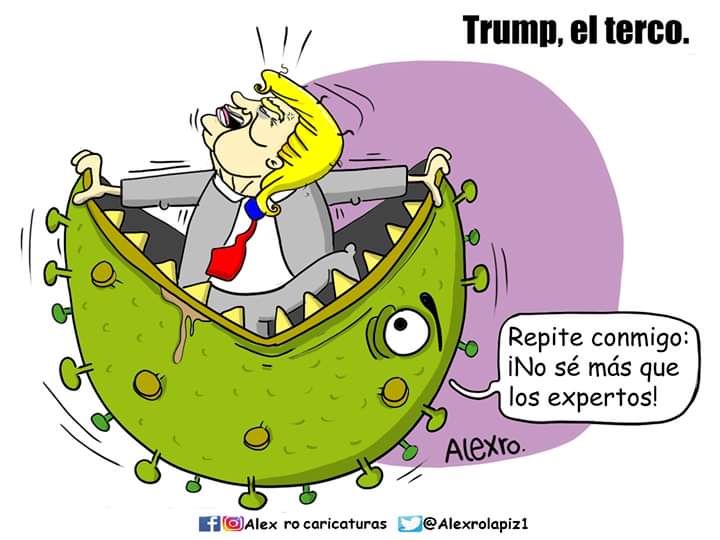 Caricatura: Trump, el terco