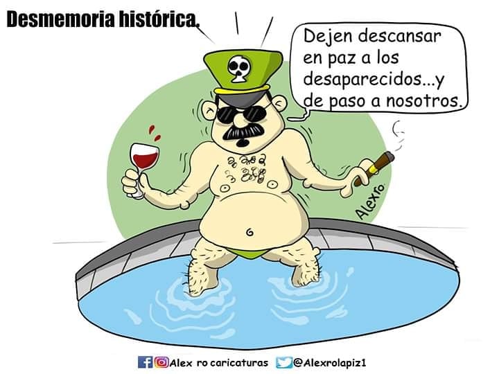 Caricatura: Desmemoria histórica
