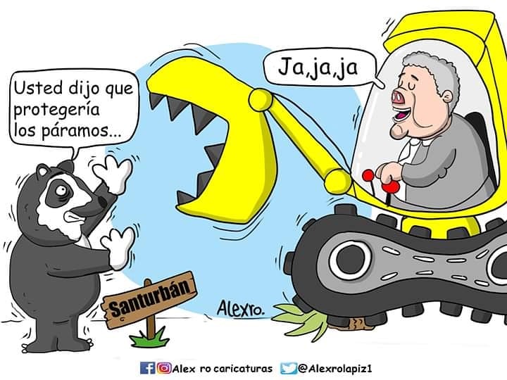 Caricatura: Salvemos Santurbán
