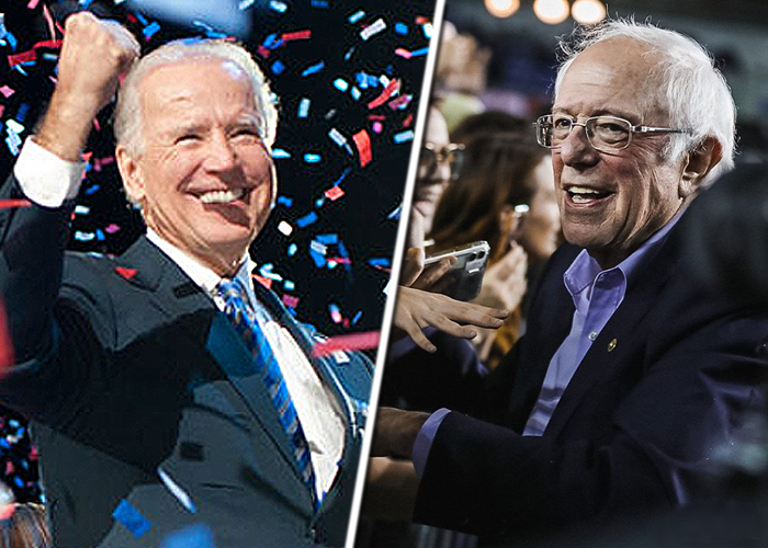 Joe  Biden y Bernie Sanders en el cabeza a cabeza por la candidatura demócrata