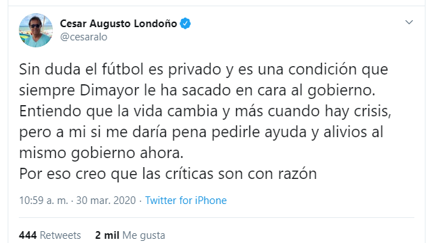  - “Inepto payasito que se arrastra suplicándole ayuda al gobierno”