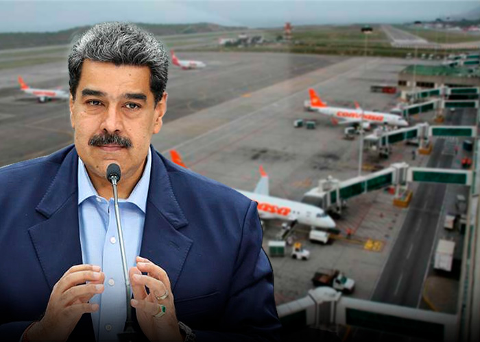 Maduro suspende vuelos de Europa y Colombia