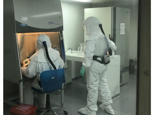 Reparan la máquina para hacer las pruebas del coronavirus