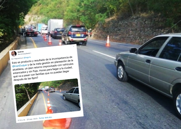 La rabia de una viajera que se fue de puente y ahora sufre para entrar a Bogotá