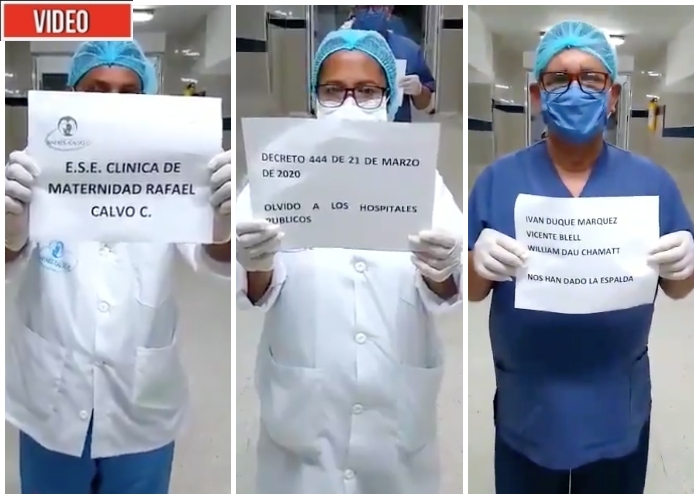 Médicos en Cartagena a paro por no tener recursos para enfrentar el coronavirus