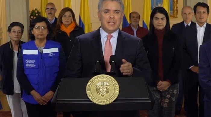  - Duque decreta cuarentena total en todo el país