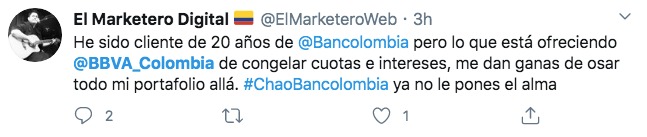  - "Me voy para BBVA" los colombianos se cansaron de Bancolombia y Davivienda