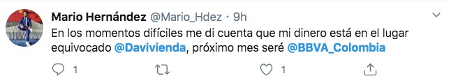  - "Me voy para BBVA" los colombianos se cansaron de Bancolombia y Davivienda