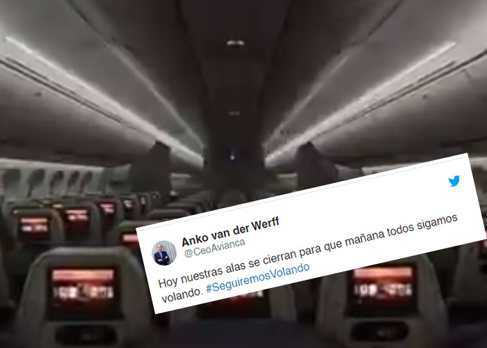 Dramático video de Avianca anunciando que se queda en tierra