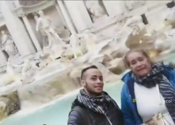 Le cumplió a su mamá el sueño de conocer Italia y quedaron atrapados