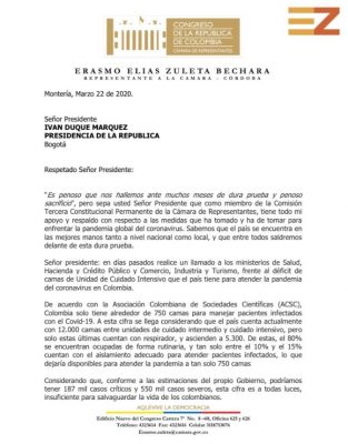  - En Colombia habrían solo 750 camas para atender la crisis del Coronavirus