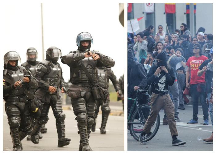 La falta de mano dura con el ESMAD y con los capuchos