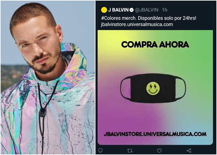 ¿J Balvin se aprovechó del Coronavirus para vender tapabocas a 40mil?