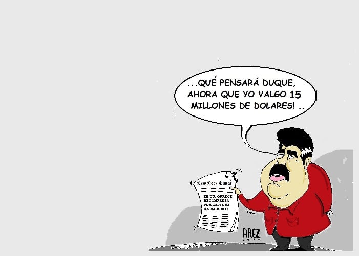Caricatura: Maduro, un presidente bien valorado
