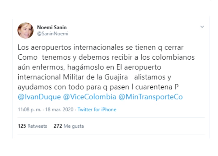 El asqueroso clasismo de Noemí Sanín