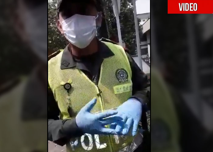 Ni con el Coronavirus paran los abusos de la policía: ¡multas de 1 millón al que no lleve guantes ni tapabocas!