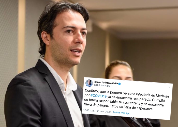 Se recupera segunda persona de Coronavirus en Colombia: ahora en Medellín