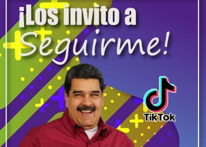 Maduro abrió cuenta en TikTok