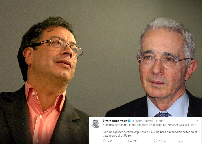 Uribe le desea lo mejor a Petro