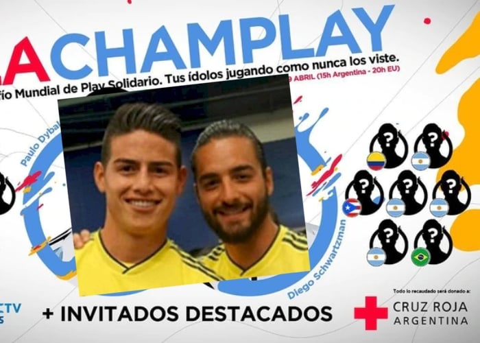 James y Maluma, protagonistas de torneo de fútbol solidario de Play Station