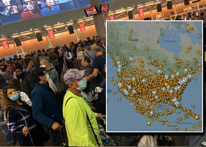 Los 5 aeropuertos gringos más congestionados en pleno coronavirus  