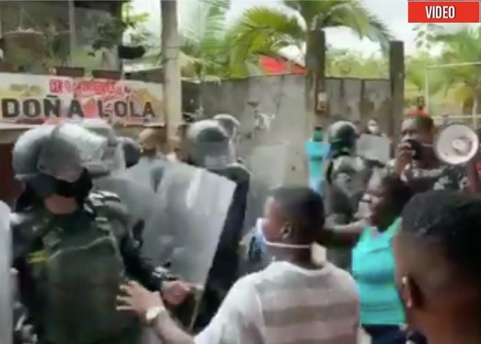 Llegó más rápido el Esmad que las ayudas al Chocó