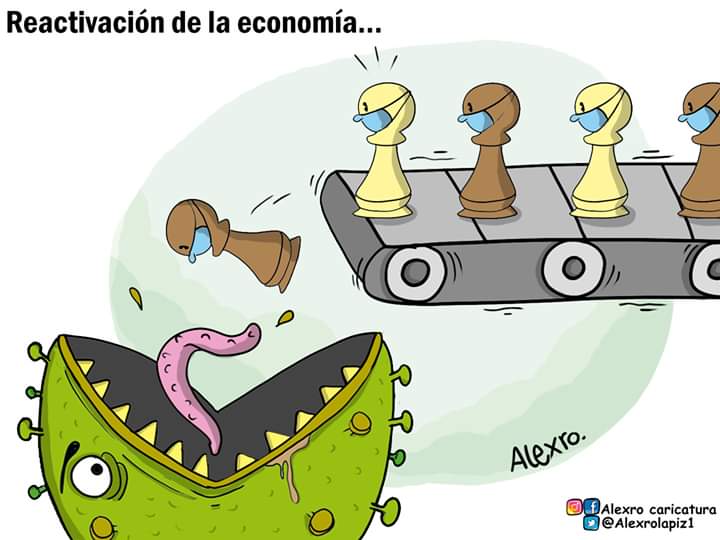 Caricatura: Reactivación de la economía