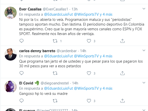  - "Nadie ve su programa de mier..." los insultos a Eduardo Luis por seguir hablando de fútbol en pleno Coronavirus