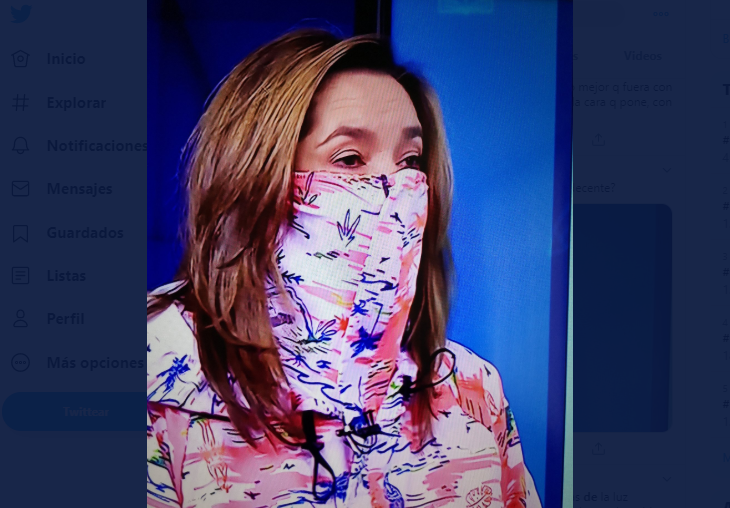 El matoneo a la ministra de minas por su estrambótico tapabocas