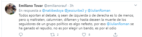  - "Queremos más cantantes como Jessi Uribe y menos actores como Julian Roman"