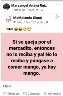  - Sobre la nota "Que coman mangos, ya hay mangos"