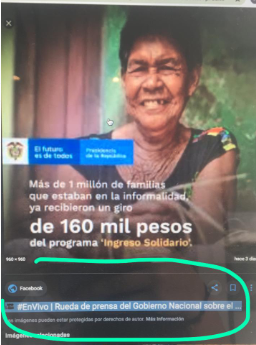  - El fake del gobierno Duque en la entrega de Ingreso Solidario