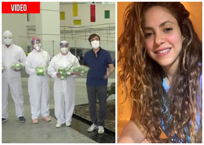 Con tapabocas y ventiladores, Shakira le tiende la mano a Barranquilla