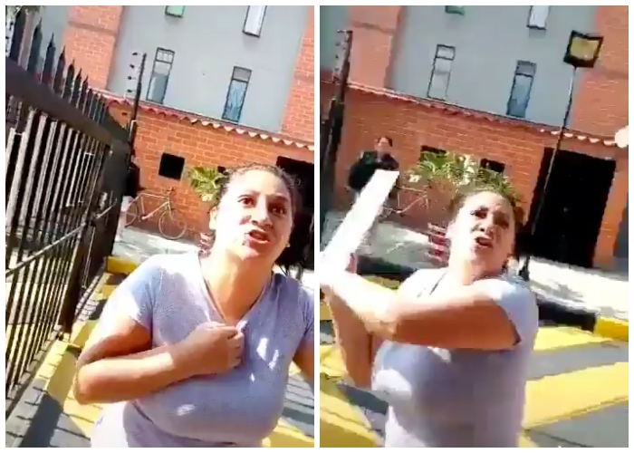 Mujer enloquece por la cuarentena [VIDEO]